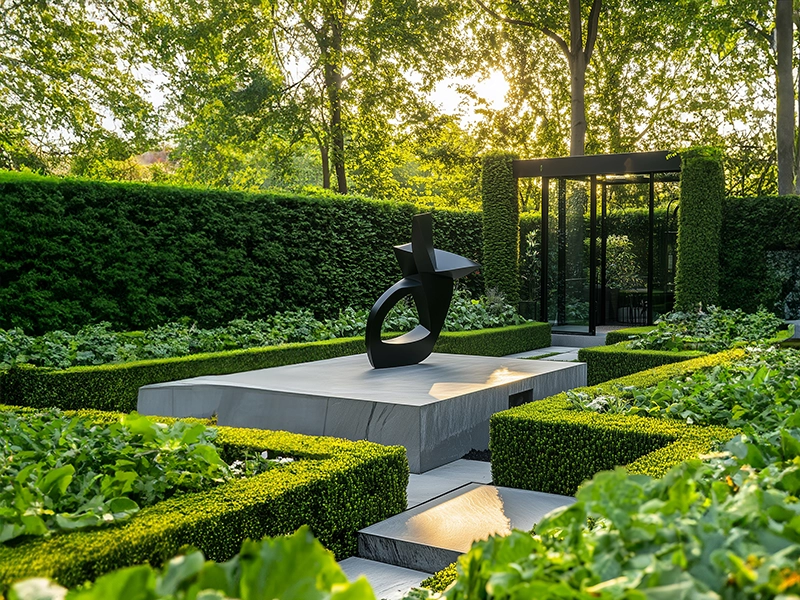 Urban forest landscape at Arkade Evoke project